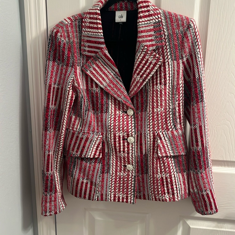 Beautiful, red, white and blue jacket